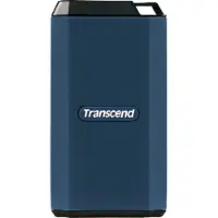 Transcend ESD410C 2 Tt USB 3.2 Gen 2x2 (USB-C) -ulkoinen SSD, iskunkestävä, kannettava, laitteistosalaus, salasanasuojaus, pelikäyttöön, sininen