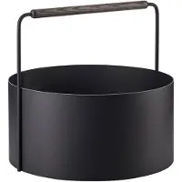 Blomus Firewood Basket - 42 Cm, Ø 45 Cm - Ashi - Brown - Brown - L 45CM