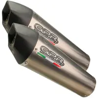 Gpr Exhaust Systems Gp Evo4 Titanium Dual Dorsoduro 1200 11-16 Cat Homologoitu Slip On äänenvaimennin
