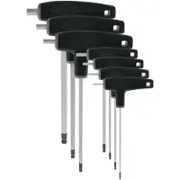 VAR Set Of 7 P Handled Hex Wrenches With Ball Ends Werkzeug
