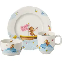 Villeroy & Boch - Happy as a Bear Lasten astiasto 3 osaa Sininen