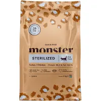 Monster Pet Food - Cat Grain Free Sterilized Turkey/Chicken 2 kg - Kissat - Kissanruoka - Kuivaruoka