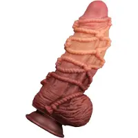 Lovetoy Dual Layered Platinum Silicone Cock Rope 24,5 cm