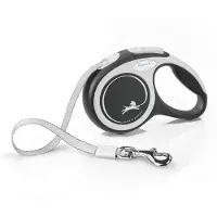 Flexi New Comfort Tape XS, 3 m / max. 12 kg, Musta