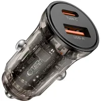 TechProtection CC03 autolaturi 2-port 75W - Musta