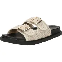 Bianco Biaoslo Buckle Slide Raffia - Cream - 38