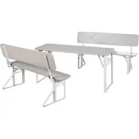 Roba Children's Party Set With Backrest - Grey - 109X40X60CM