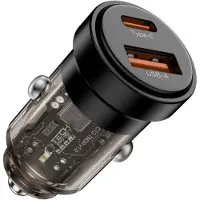 TechProtection CC03 2-PORT CAR CHARGER PD30W/QC3.0 BLACK