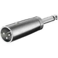 Pro AV Adapter Jack 6.3mm - XLR silver (JAB-857174)