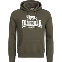 Lonsdale Collegepaita 'Fremington' vihreä / valkoinen