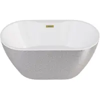 Besco Kylpyamme Navia Glam Silver, 150 x 80 cm, kullanväriset yksityiskohdat