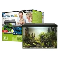 Aquael Akvaario Leddy 40 XL D&N 2.0 35L, musta, varusteineen