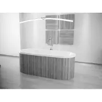 Besco Kylpyamme Victoria, 185 x 83 cm, ilman viimeistelypaneelia, click-clack sifoni Gold