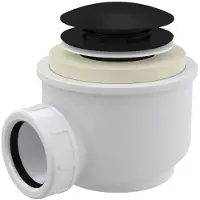 Besco Kylpyamme Victoria, ilman viimeistelypaneelia, click-clack sifoni black