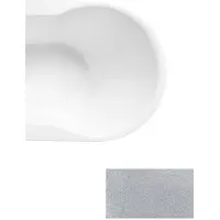 Besco Kylpyamme Navia Glam Silver, 140 x 75 cm, grafiitinväriset yksityiskohdat