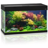 Aquael Akvaario Opti Set 125L, musta, varusteineen