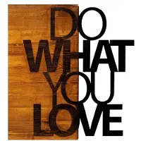 Opviq -seinäkoriste Do What You Love, 58 cm