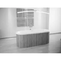 Besco Kylpyamme Victoria, 185 x 83 cm, ilman viimeistelypaneelia, sifoni ja ylivuoto slim chrome