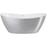 Besco Kylpyamme Ayla Glam Silver, 170 x 80 cm, kultaiset yksityiskohdat