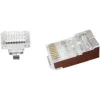 Cablexpert LC-PTF-01/10, RJ-45, Ruskea, Hopea, Läpinäkyvä, F/UTP (FTP), Kulta, CE, ISO 9002, RoHS