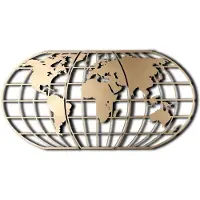 Hobby Hall Riipustettava koriste World Map Globe Led, 1 kpl.