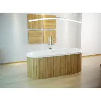 Besco Kylpyamme Victoria, 185 x 83 cm, ilman viimeistelypaneelia, sifoni ja ylivuoto slim chrome