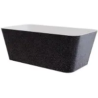 Besco Kylpyamme Evita Glam Graphite, 160 x 80 cm, mustat yksityiskohdat