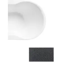Besco Kylpyamme Navia Glam Graphite, 160 x 80 cm, kullanväriset yksityiskohdat