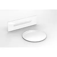 Besco Kylpyamme Amber Glam Silver, 170 x 80 cm, valkoiset yksityiskohdat