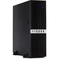 Inter-Tech IT-503, Mini Tower, PC, Musta, mikro ATX, Mini-ITX, Metalli, Koti /Toimisto (88881270)