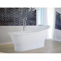 Besco Kylpyamme Gloria, 160 x 68 cm, ylhäältä puhdistettavalla mustalla klik-klakilla