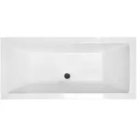 Besco Kylpyamme Vera, 170 x 75 cm, mustalla klik-klakilla