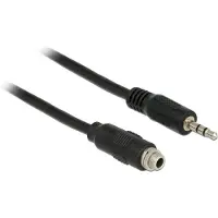 DeLOCK – Cable Stereo Jack 3.5 mm female panel-mount > Stereo Jack 3.5 mm male 100 cm (85116)