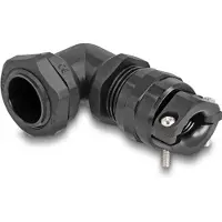 DeLOCK 60595, Musta, Muovi, 1 kpl, Kulmikas, PG13.5, 9 mm