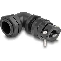 DeLOCK 60593, Musta, Muovi, 1 kpl, Kulmikas, PG11, 9 mm