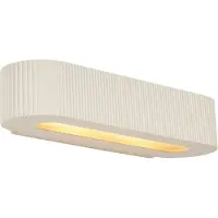 QAZQA Skandinaavinen seinävalaisin valkoinen UFO 2-lamppuinen - Plaster