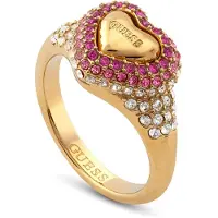 GUESS Beloved Pave Heart Rengas