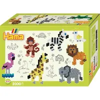 Hama Midi Lahjapaketti - 2000 kpl - Small World Zoo - - OneSize - Askarteluhelmet