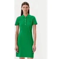 Lacoste Slim Fit Stretch Mini Piqué Polo Dress - Green - 34
