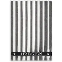 Lexington Icons Striped keittiöpyyhe Waffle 50 x 70 cm Musta-valkoinen