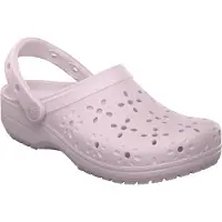 Crocs Classic Floral Cut Out Clog - Pink - 36/37