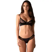 Obsessive Stelisa Lingerie Set Black - XXL/XXXL