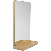 Design Letters Wall Mirror Mirror Shelf - Beige - 30X 11.2X 45CM
