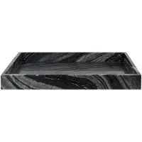 Mette Ditmer Marble koristetarjotin large 30x40 cm Black-grey
