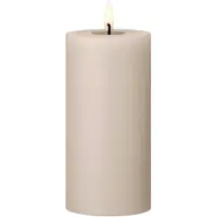 Ester & Erik LED-pöytäkynttilä 22 Linen Grey, 15 cm