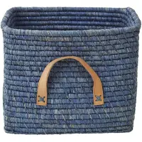 Rice raffia säilytyskori Sininen