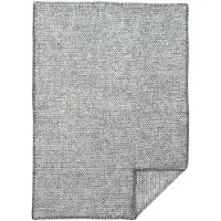 Klippan Yllefabrik Domino Lambswool Blanket Ligth Grey Ligth Grey One Size Harmaa One Size Pojat, Tytöt