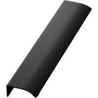 Beslag Design Edge Straight 200 mm Profiilivedin Harjattu, musta