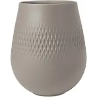 Villeroy & Boch Manufacture Rock Carré -maljakko, ruskeanharmaa, pieni