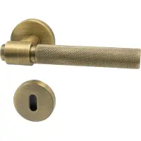 Beslag Design Helix 200 Euro Standard Ovenkahva Avaimenrei'ällä Antique Bronze - Nupit ja ovenkahvat Alumiini Antiikkinen pronssi - 751010-41E